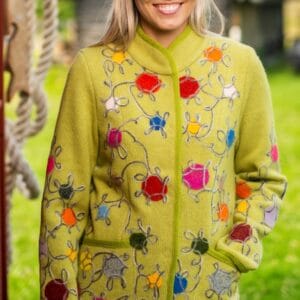 Women's woolen knitted jacket MUMMUKAS